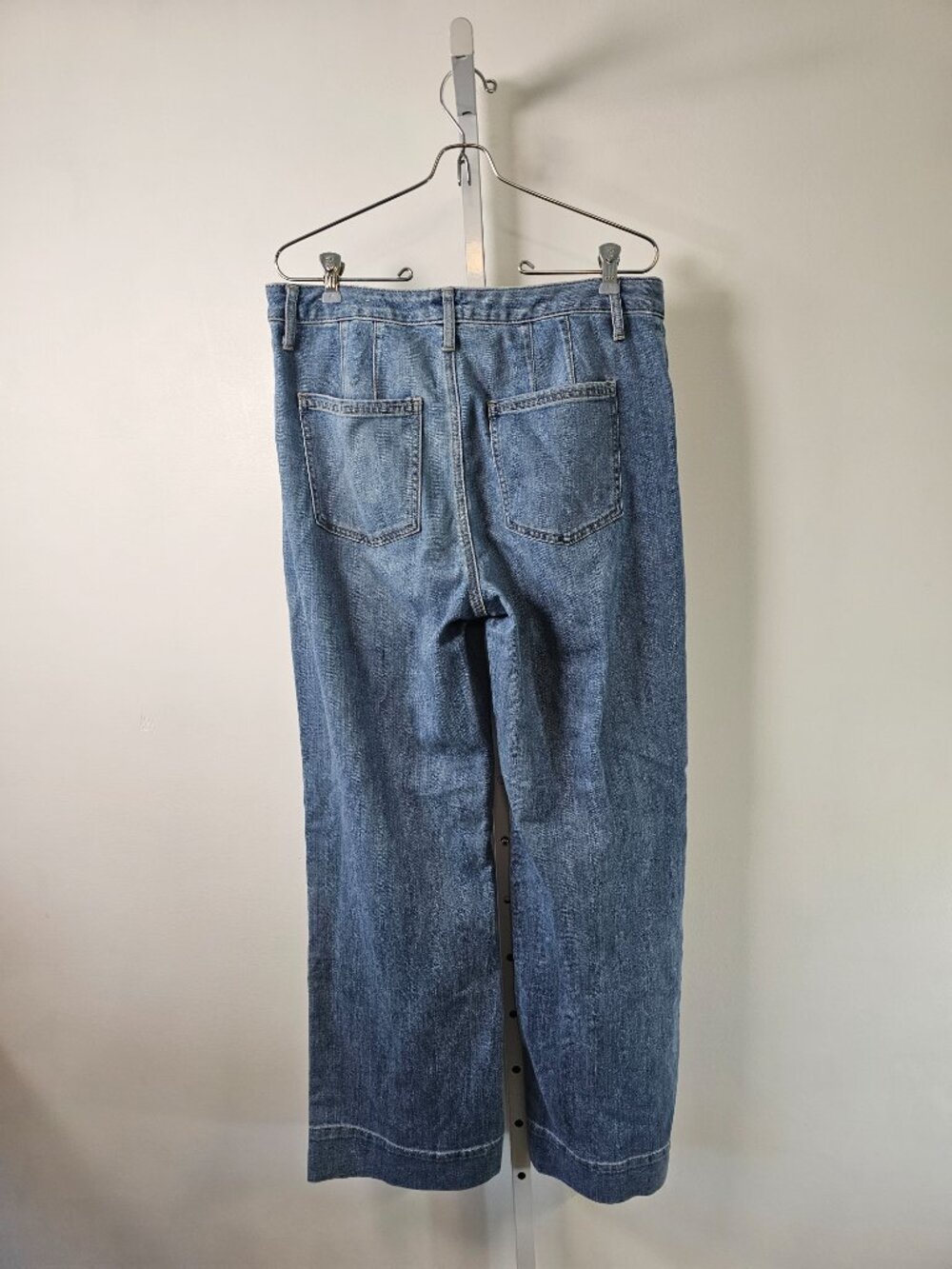 Chico's Trouser Jeans Blue Flared 1.5 (10R) - Picture 3 of 6